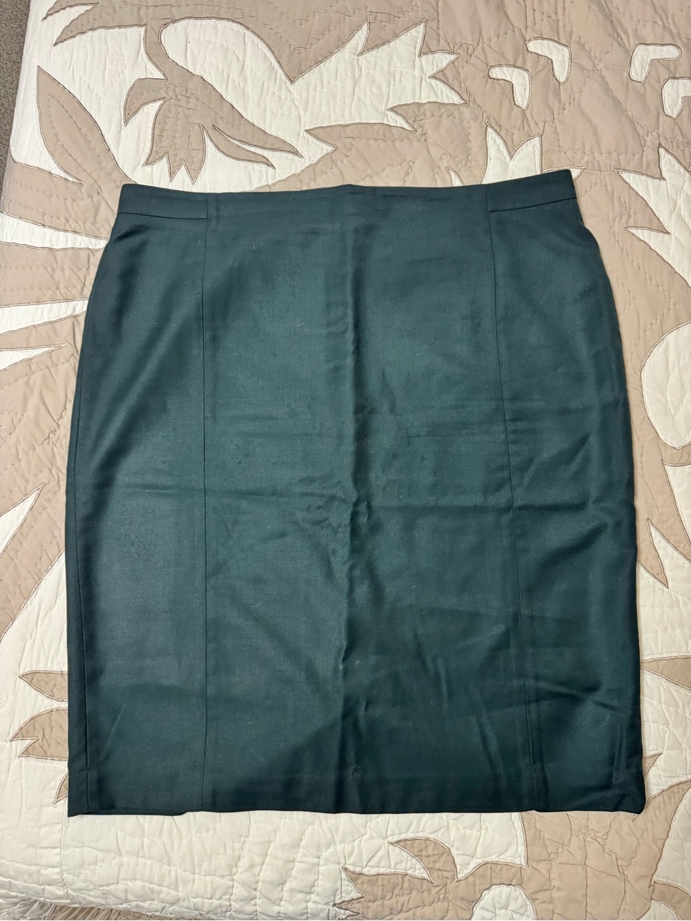 Ann Taylor Deep Dark Green Pencil Skirt